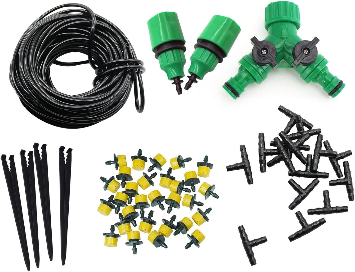 Kit Irrigação Para 35 Vasos/horta Gotejamento (kit Completo) 1 Kit Irrigacao Para 35 Vasoshorta Gotejamento kit Completo