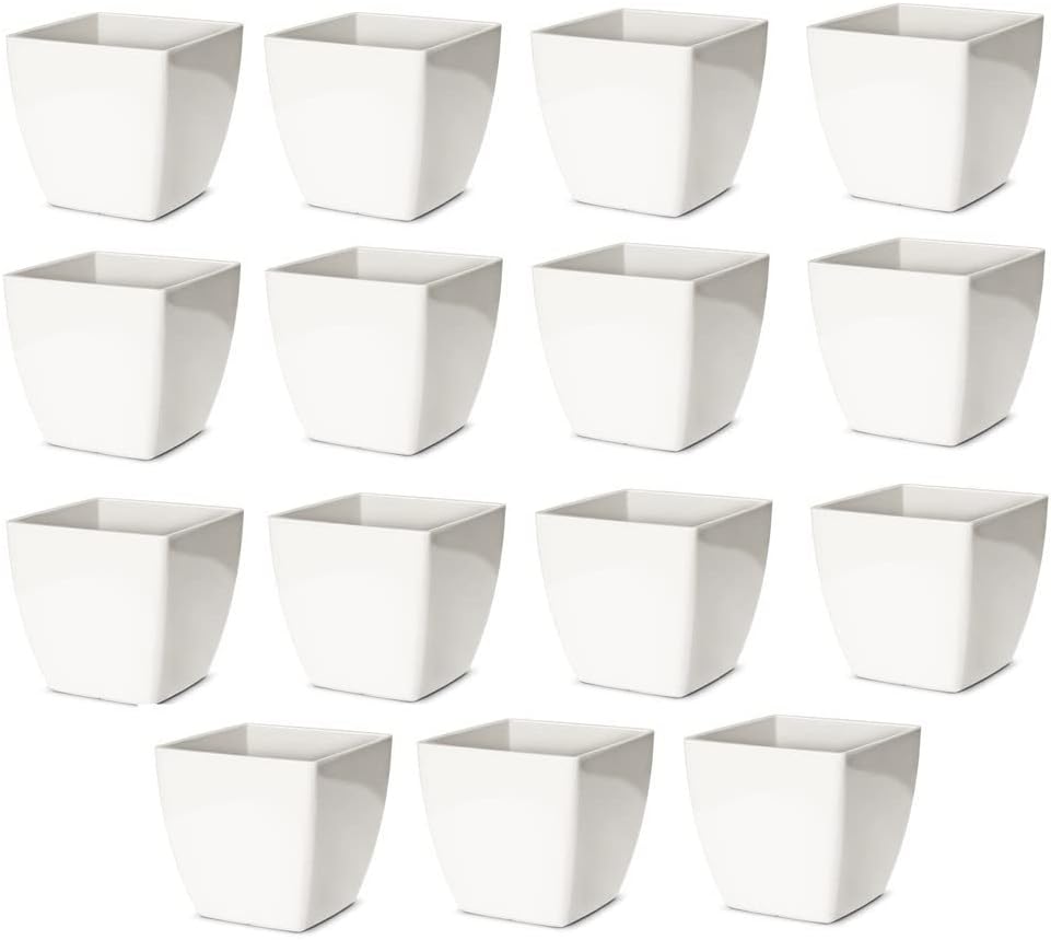 Kit Mini vasos Cachepot com 10 unidades para suculentas 1 Kit Mini vasos Cachepot com 10 unidades para suculentas