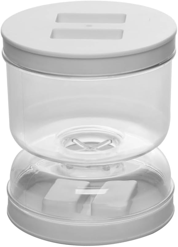 LYOR - Pote Hermético para Conservas com Separador de Líquido de Plástico 800ml - Organização de Alimentos - Porta Mantimentos com Tampa Hermético 1 LYOR Pote Hermetico para Conservas com Separador de Liquido