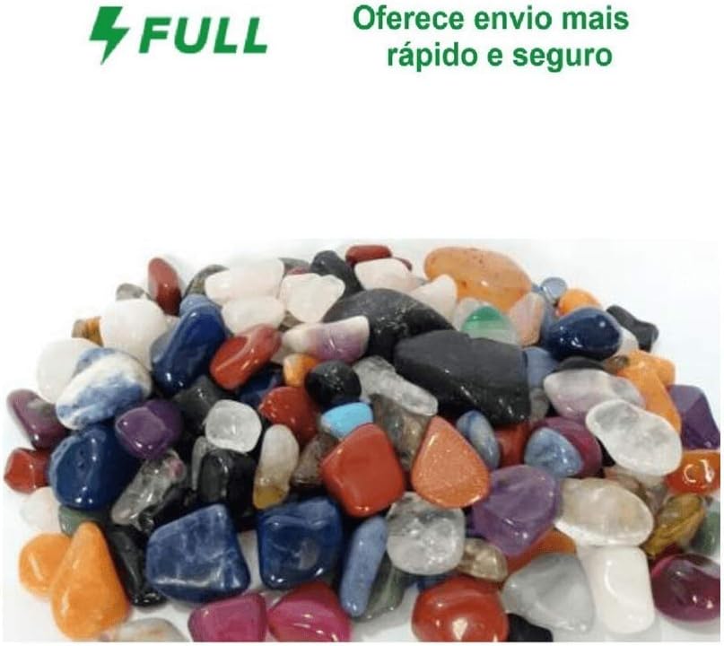 Pedra Rolada Sortida Mista Natural 1kg 1 Pedra Rolada Sortida Mista Natural 1kg