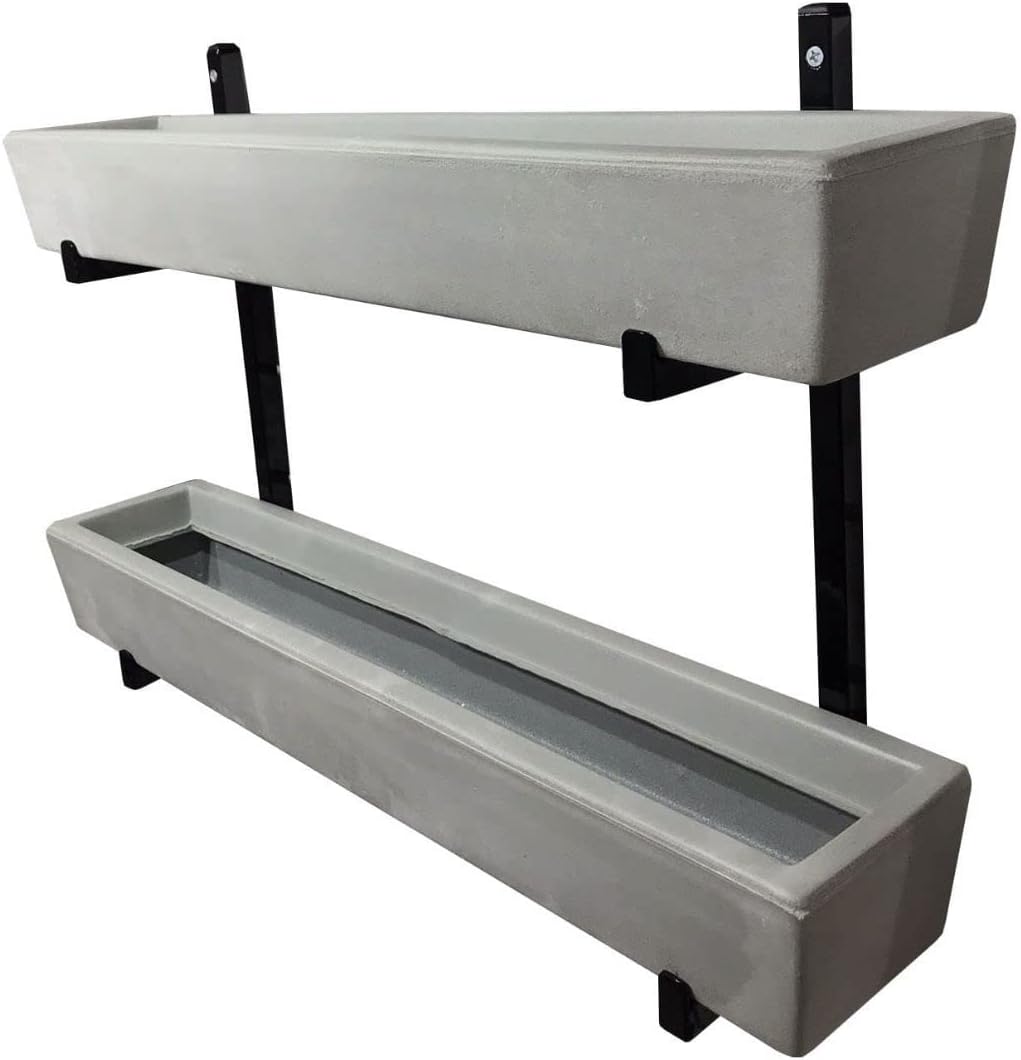 Suporte de Ferro p Jardim Vertical com 2 Floreiras 80cm