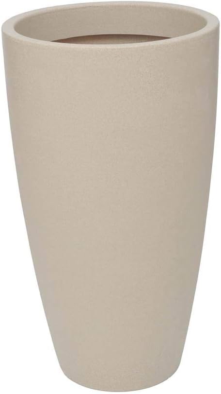 Vasart Malta Vaso de Flores Cone, Granito Areia, 43x76cm 1 Vasart Malta Vaso de Flores Cone Granito Areia
