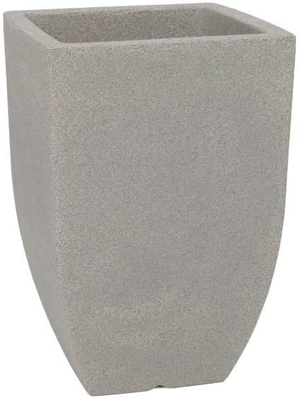 Vasart Malta Vaso de Flores Trapezio, Granito Pedra, 30x45cm 1 Vasart Malta Vaso de Flores Trapezio Granito Pedra