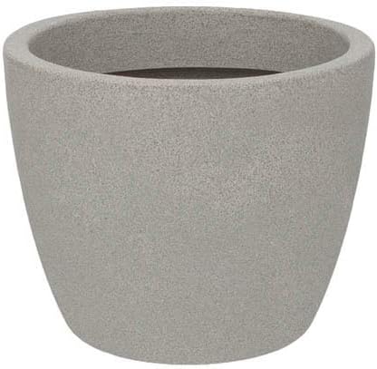 Vasart, Vaso Malta Redondo 24x20cm em granito 1 Vasart Vaso Malta Redondo 24x20cm em granito