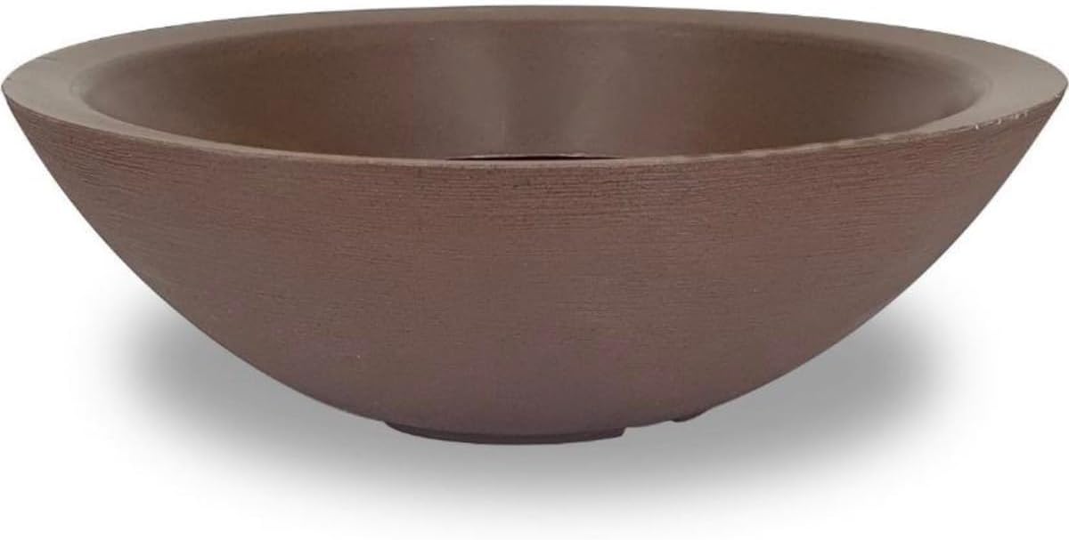 Vaso Bacia Grande Polieitleno Decorativo Rosa do Deserto Cactos Suculentas N4 (Marrom) 1 Vaso Bacia Grande Polieitleno Decorativo Rosa do Deserto Cactos Suculentas