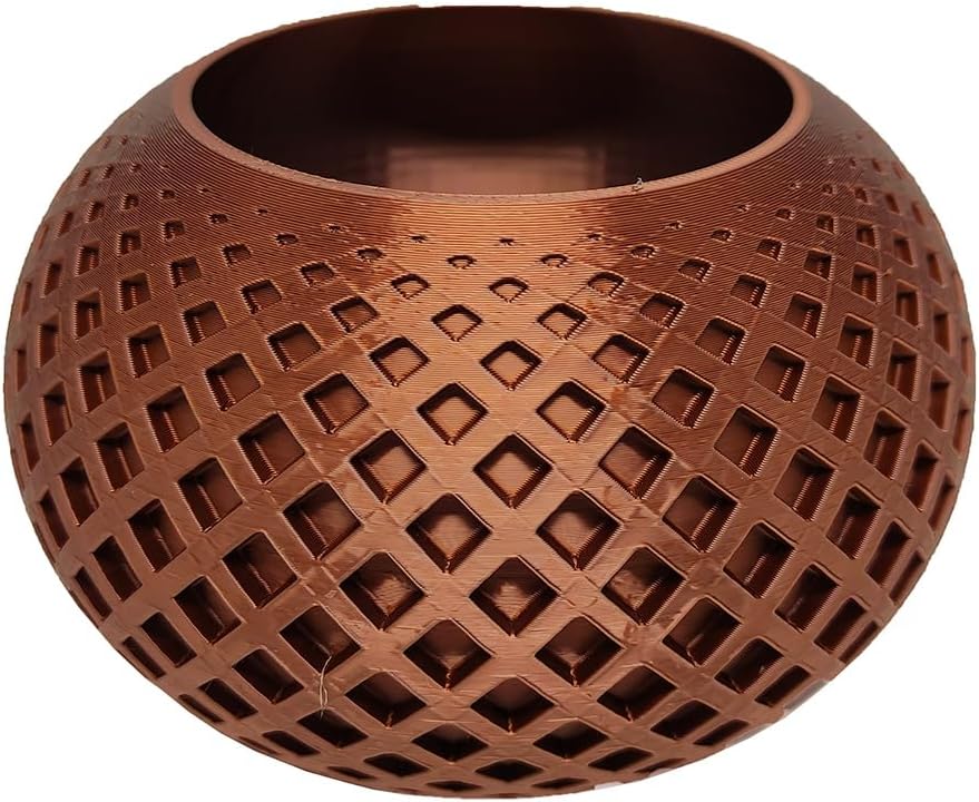 Vaso Bola 3D Plantas Decorativo 14 cm Bronze 1 Vaso Bola 3D Plantas Decorativo 14 cm Bronze