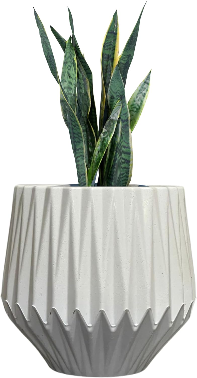 Vaso Decorativo Para Plantas Jardim Design Moderno Origami (Branco) 1 Vaso Decorativo Para Plantas Jardim Design Moderno Origami Branco