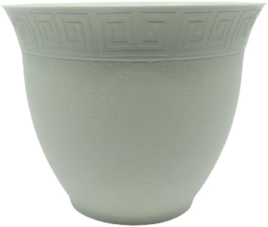 Vaso Redondo Cachepô Grego Atena 14cm redondo para Orquídea e Decoração - COR: OFF WHITE 1 Vaso Redondo Cachepo Grego Atena 14cm redondo para Orquidea e