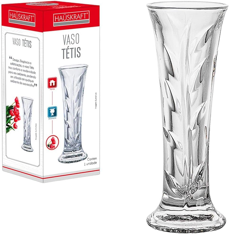 Vaso Tetis 14,6cm transparente 1 Vaso Tetis 146cm transparente