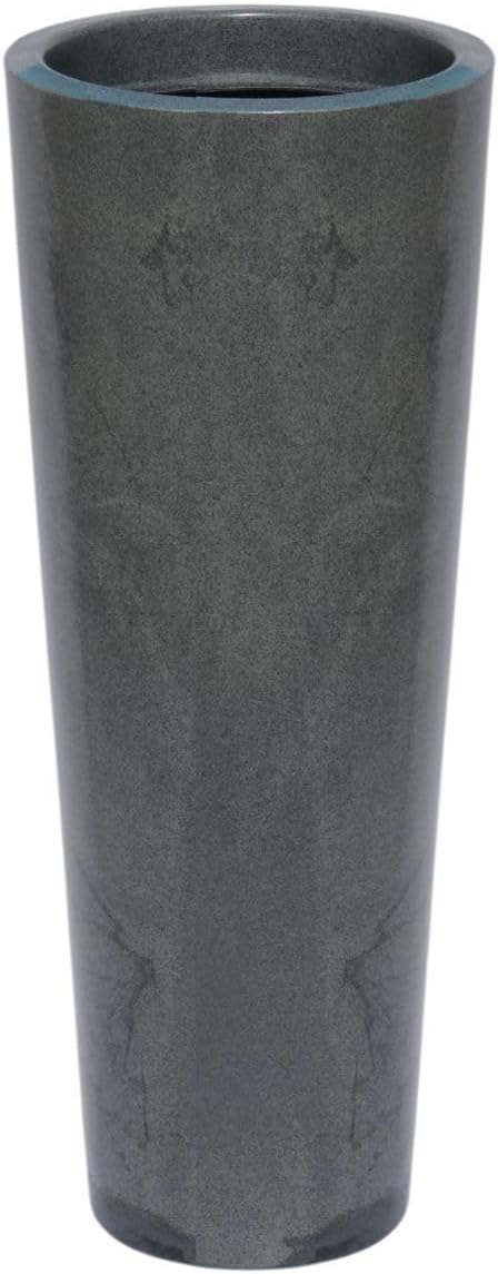 Vaso para plantas grande polietileno moderno liso decorativo (Grafite) 1 Vaso para plantas grande polietileno moderno liso decorativo Grafite
