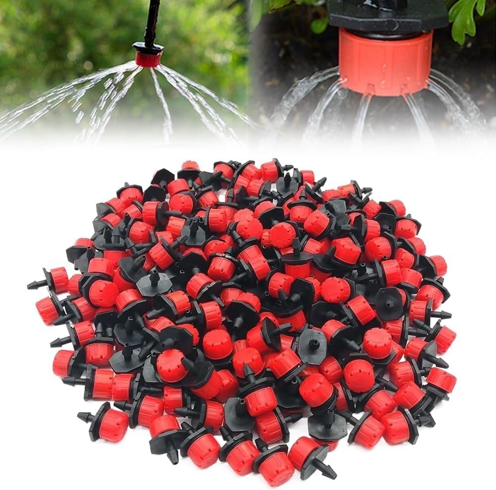 100 peças de gotejadores ajustáveis para irrigação, sistema de irrigação por gotejamento, sistema de irrigação por gotejamento, gotejador de 1/10.2 cm, micro gotejador para sistema de irrigação 1 100 pecas de gotejadores ajustaveis para irrigacao sistema de irrigacao