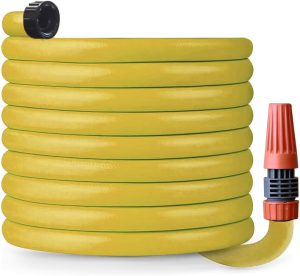 Mangueira de Jardim 20 Metros, com Acessórios Inclusos (Amarelo)
