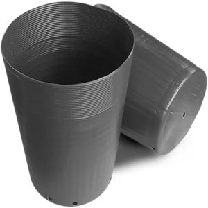 5 Vaso Grande para Mudas e Plantas, 35 Litros, Plástico Preto, Flexivel