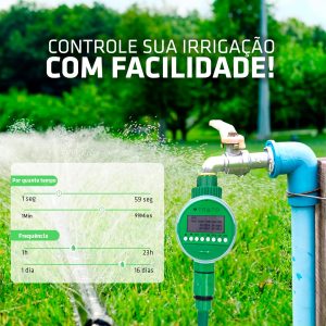 Trato Temporizador Irrigação Automático para Hortas e Jardins