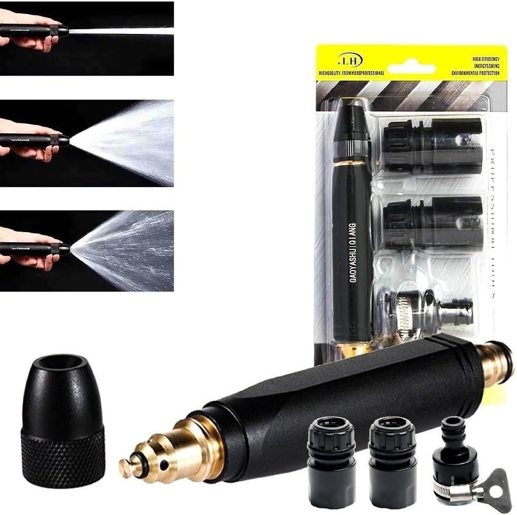 Bico De Mangueira Esguicho Alta Pressão 3 Em 1 + Conector 1 1747049623 95 Bico De Mangueira Esguicho Alta Pressao 3 Em 1