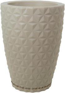 vasos para plantas coluna redonda diamante n3 (bege)