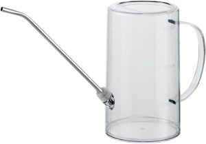 Ioensy a rega lata para abrigar flores de plantas com marcas de medição leves para o equipamento de rega do escritório em casa, alça ergonômica, 1500ml Transparente 1 Ioensy a rega lata para abrigar flores de plantas com marcas de medição leves para o equipamento de rega do escritório em casa, alça ergonômica, 1500ml Transparente
