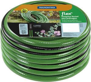 MANGUEIRA JARDIM FLEX ESPECIAL LISTRADA EM PVC, SEM ENGATES, COM 15 METROS 1 MANGUEIRA JARDIM FLEX ESPECIAL LISTRADA EM PVC, SEM ENGATES, COM 15 METROS