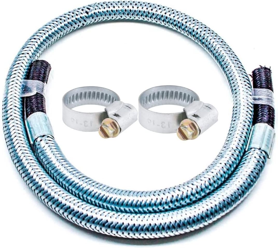 Mangueira Flexível Metálica Bm X Bm+Abraçadeiras Gás Glp Gn Tamanho: 1,50 Metro 1 1747499350 301 Mangueira Flexivel Metalica Bm X BmAbracadeiras Gas Glp Gn Tamanho