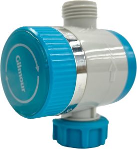Gilmour Temporizador de água mecânico de saída única para mangueira de jardim, temporizador de irrigação para irrigadores e linhas de gotejamento, azul