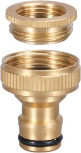 Ｂｅｓｇａ Mangueira de jardim Conector Quick Fitting Peças Conexão do conector para o bico de equipamento de rega do gramado Burgurador de bico de, Diâmetro Interno 2cm