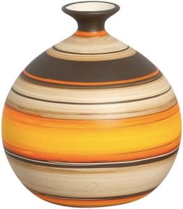 Vaso Decorativo de Mesa de Cerâmica Maia G New Sunset 17x16 cm