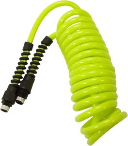 Flexzilla Mangueira de ar de recuo de poliuretano, 1/4" x 3 m, ZillaGreen - LP1410AFZ