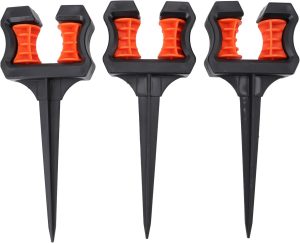 3 peças de espigão guia de mangueira de jardim, suporte de posicionamento de tubo de água, ferramenta de irrigação, estaca guia de mangueira para gramados 1 3 peças de espigão guia de mangueira de jardim, suporte de posicionamento de tubo de água, ferramenta de irrigação, estaca guia de mangueira para gramados