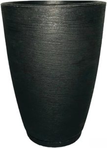 Vaso Grande Para Plantas Cone Grafiato Luxo Escovado Jardim