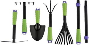 JOGO DE FERRAMENTAS PARA JARDINAGEM 7 PEÇS 6302055 PALISAD