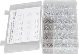 Duplo Fio Zinco Irrigação Mangueira Braçadeira Kit Corrosão Resistência Spring Clips Caixa De Armazenamento Para Equipamentos De Rega