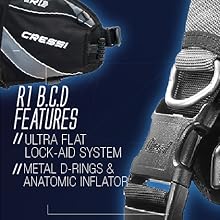 Equipamento de mergulho para mergulho, conjunto de mergulho, kit de mergulho, mergulho, cressi