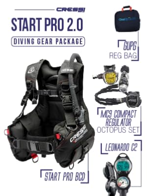 Pacote de mergulho para mergulho, equipamento de mergulho, kit de mergulho CRESSI SCUBA