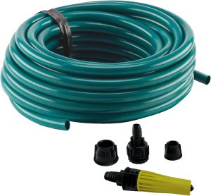Force Line - Mangueira jardim slim lisa verde 20m engat+esguicho