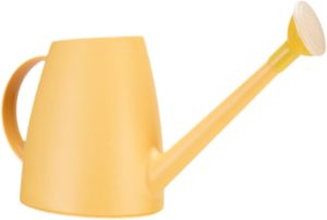 Bothyi a rega de flores pode bico por muito tempo de 1800 ml de ferramenta manual ergonômica, pitada pode regar chaleira para flor de jardim ao ar livre, Amarelo