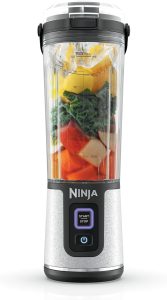Ninja Liquidificador portátil Blast, sem fio, recipiente de 510 g, liquidificador pessoal para shakes e vitaminas, sem BPA, tampa à prova de vazamento e bico para gole, recarregável com USB-C, peças