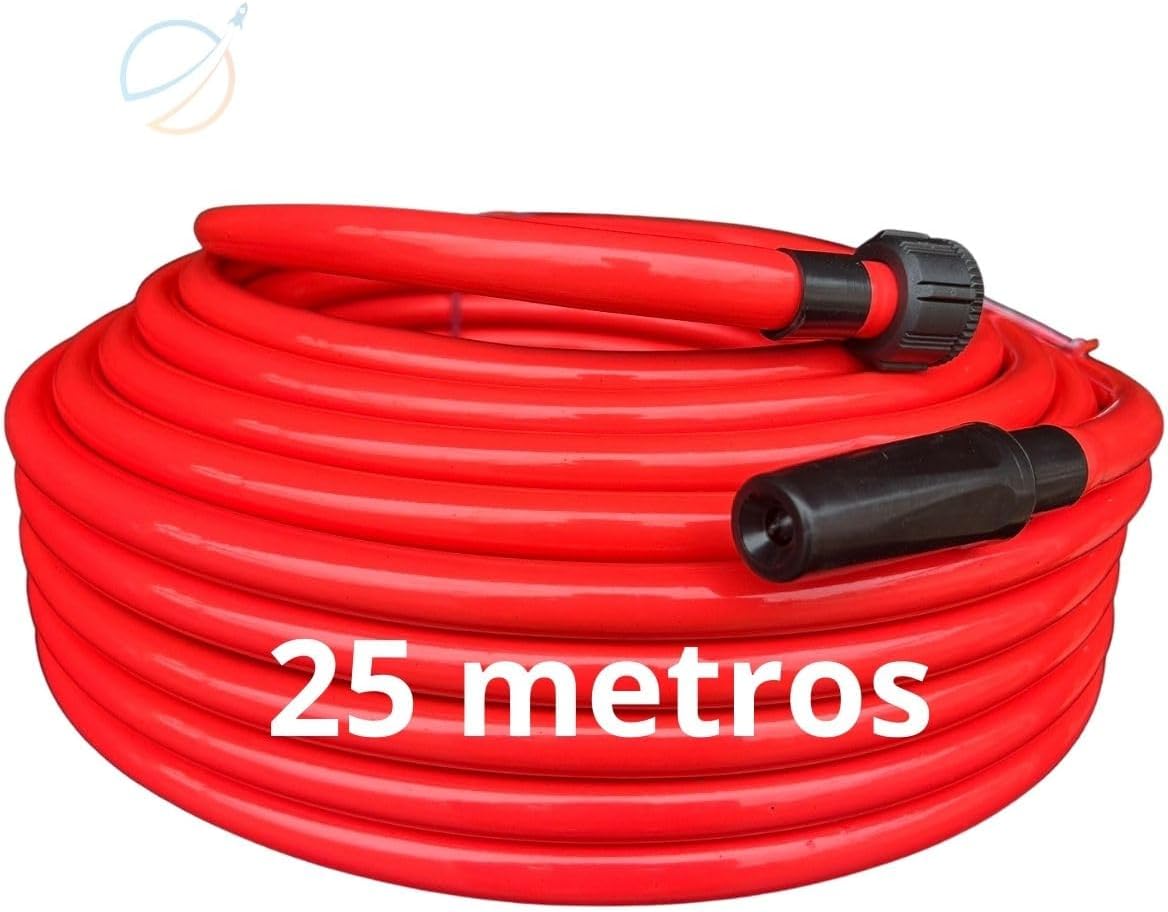 25 Metros Manqueira Emborrachada Jardim Para Lavar Quintal meia polegada flexível resitente porte não dobra com faciliade parade gorssa e reforçada 1 25 Metros Manqueira Emborrachada Jardim Para Lavar Quintal meia polegada