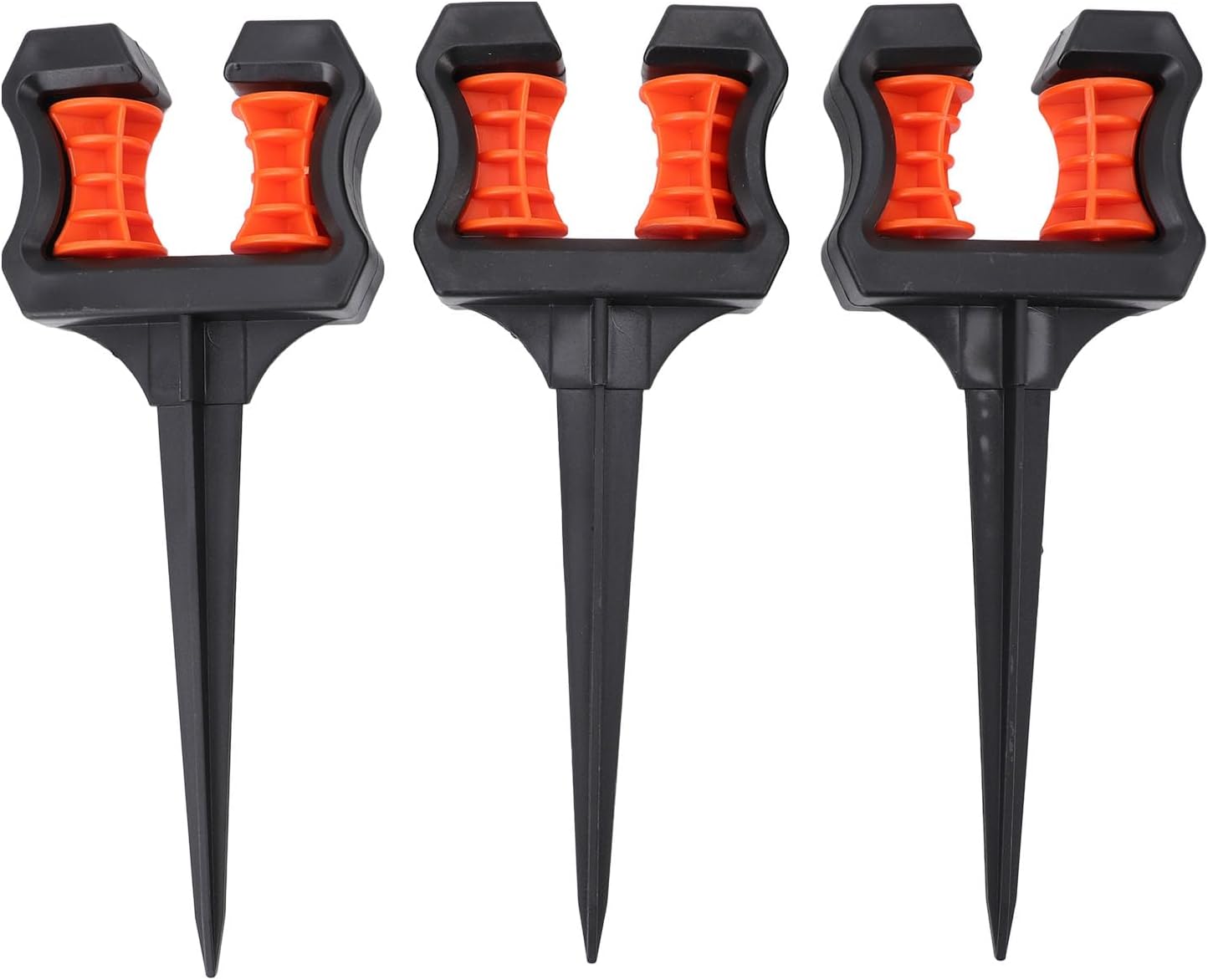 3 peças de espigão guia de mangueira de jardim, suporte de posicionamento de tubo de água, ferramenta de irrigação, estaca guia de mangueira para gramados 1 3 pecas de espigao guia de mangueira de jardim suporte