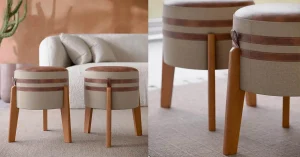 Conheça o kit 2 puff que vai revolucionar sua decoração