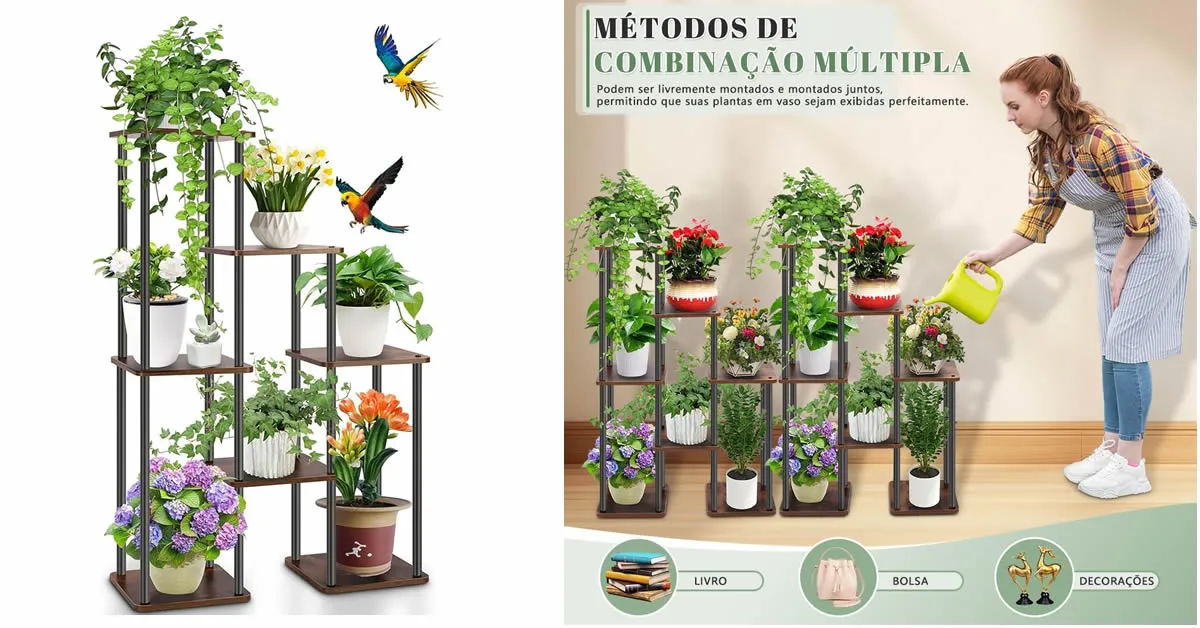 Conheça o suporte para plantas que transforma qualquer ambiente 1 Conheça o suporte para plantas que transforma qualquer ambiente