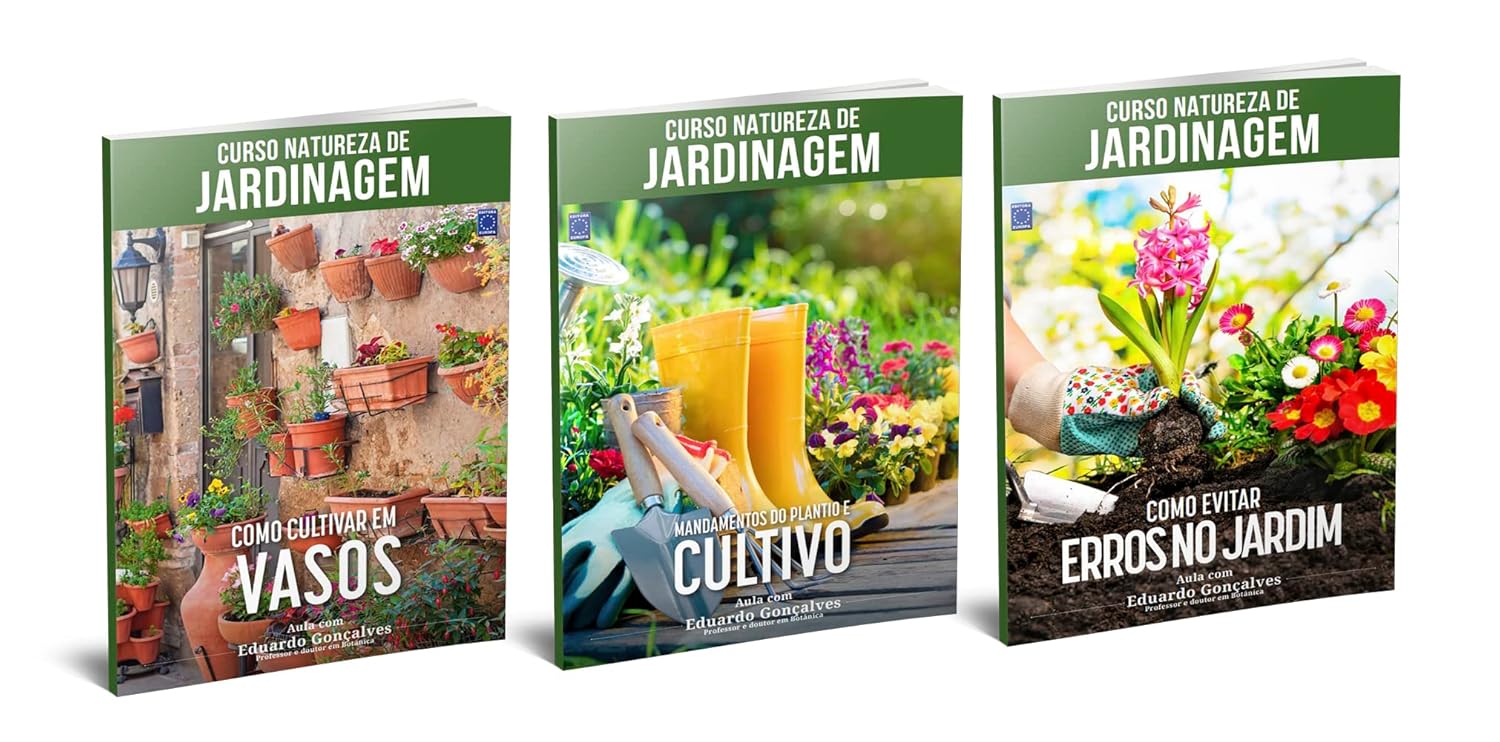 Curso Natureza de Jardinagem (Completo - 3 livros) 1 Curso Natureza de Jardinagem Completo 3 livros