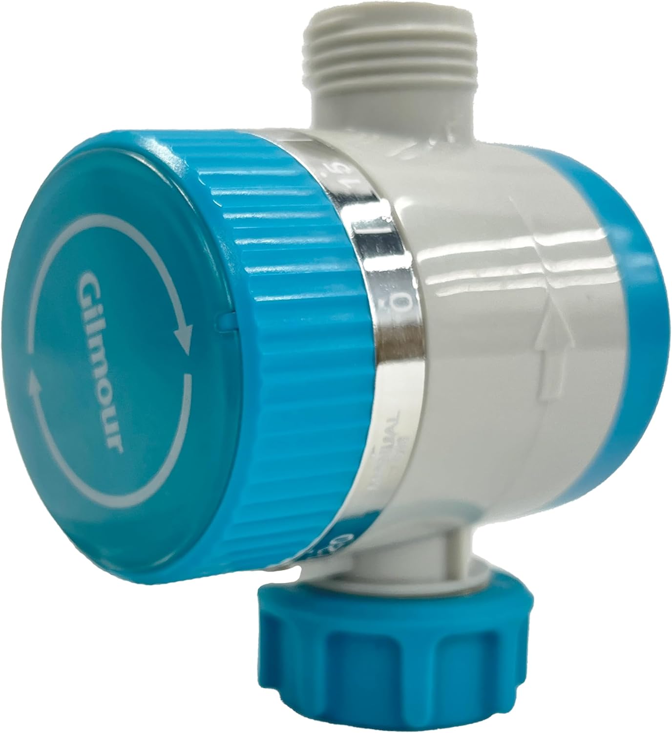 Gilmour Temporizador de água mecânico de saída única para mangueira de jardim, temporizador de irrigação para irrigadores e linhas de gotejamento, azul 1 Gilmour Temporizador de agua mecanico de saida unica para mangueira