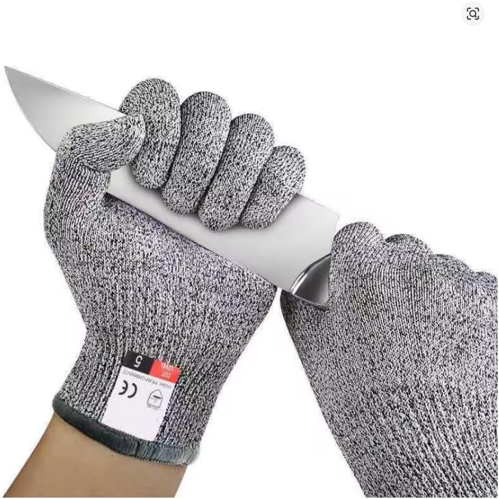 Luvas Anticorte de Alta Performance para Cozinha, Corte e Jardinagem – Tamanho Único – Conforto e Proteção Nível 5 1 Luvas Anticorte de Alta Performance para Cozinha Corte e Jardinagem