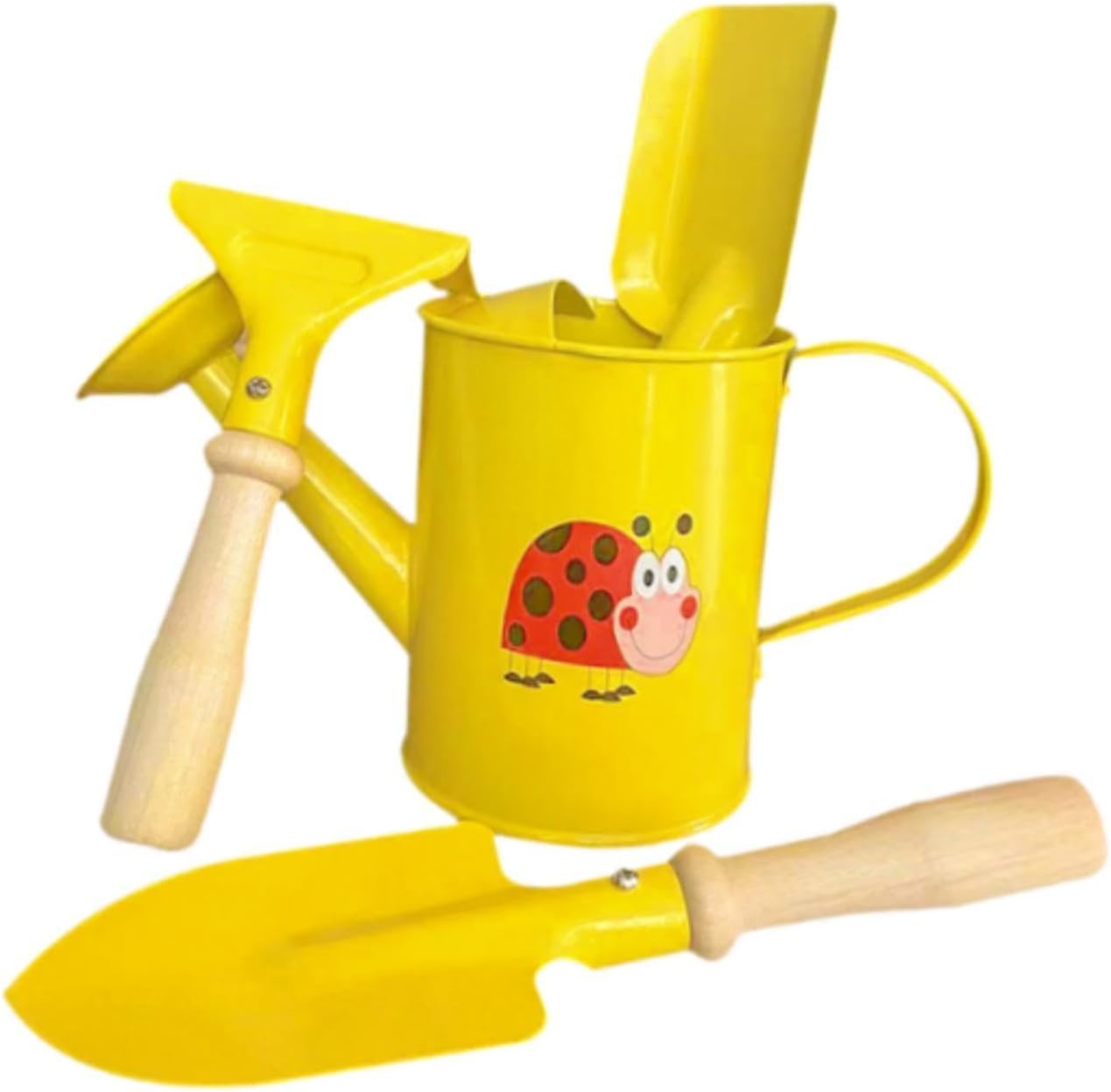 MYCENSE a rega de metal lata para as crianças jardim panela de água leve Mini resistente para meninos Ferramenta de jardinagem de brinquedos longos para, com O Conjunto de Ferramentas 1 MYCENSE a rega de metal lata para as criancas jardim