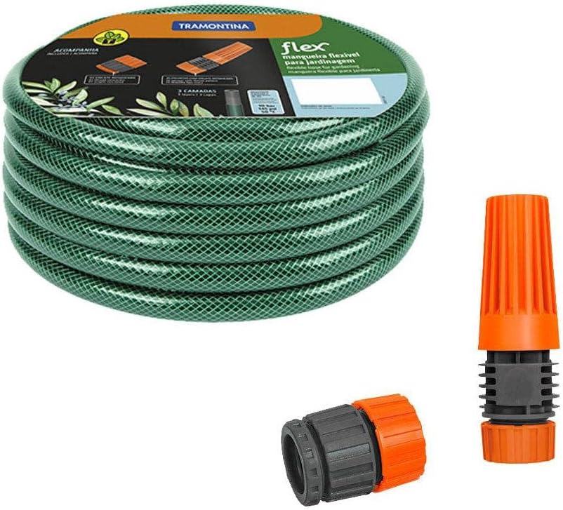 Mangueira Para Jardim 30 Metros Com Esguicho 79172300 TRAMONTINA 1 Mangueira Para Jardim 30 Metros Com Esguicho 79172300 TRAMONTINA