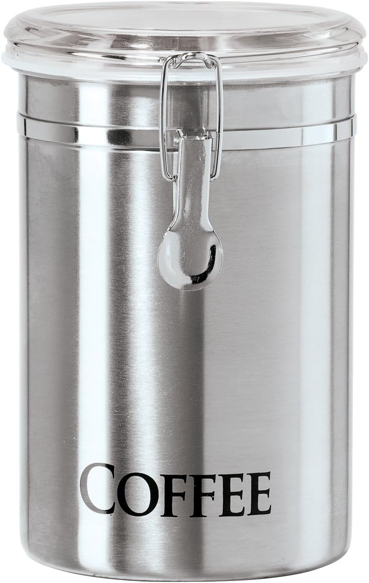 Pote para café Oggi, aço inoxidável, 1,8 L, 12,7 x 19 cm 1 Pote para cafe Oggi aco inoxidavel 18 L 127