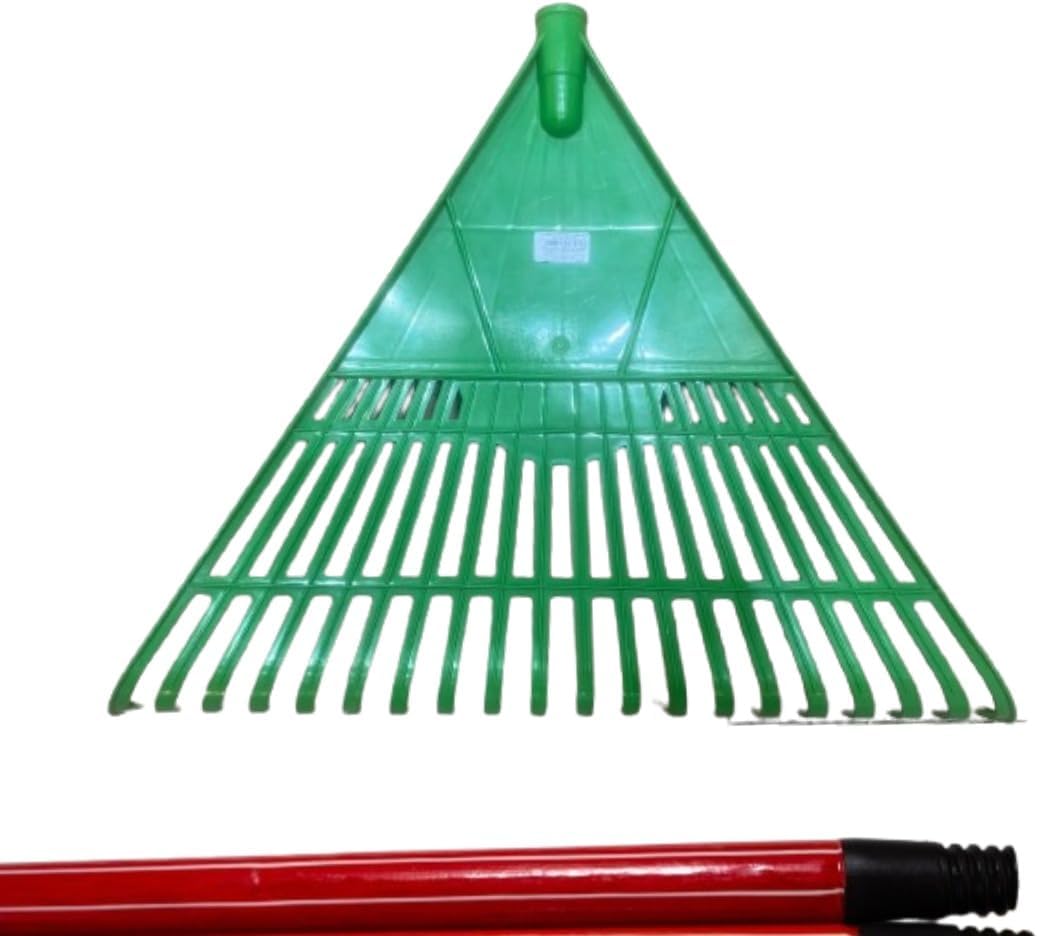 Rastelo para Jardim com Cabo, para Limpeza de Folhas e Grama 1 Rastelo para Jardim com Cabo para Limpeza de Folhas e
