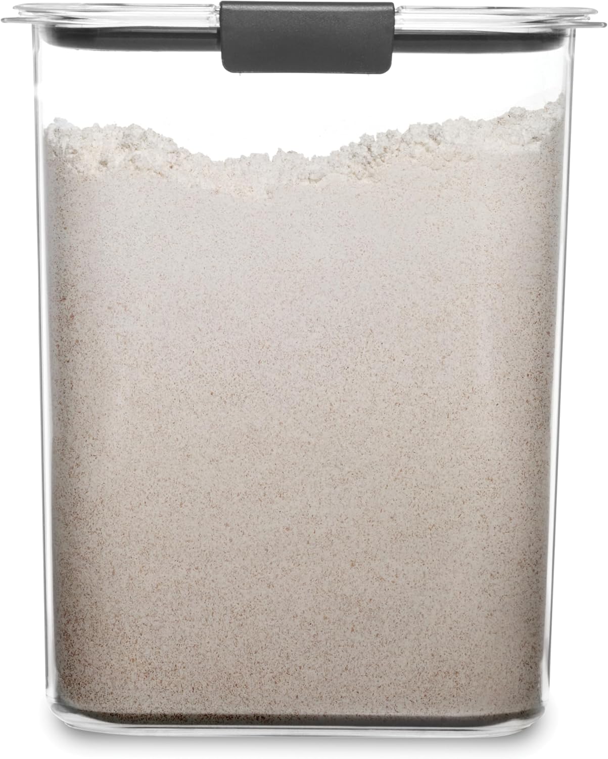 Recipiente Rubbermaid, plástico livre de BPA, armazenamento hermético de alimentos Brilliance Pantry, farinha (16 xícaras) 1 Recipiente Rubbermaid plastico livre de BPA armazenamento hermetico de alimentos