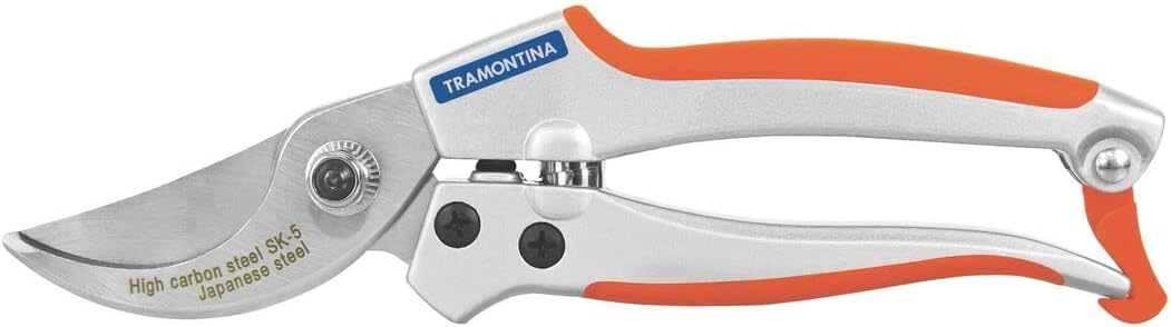 Tramontina, Tesoura de Poda Profissional com Lâmina Metálica e Cabo Emborrachado 1 Tramontina Tesoura de Poda Profissional com Lamina Metalica e Cabo