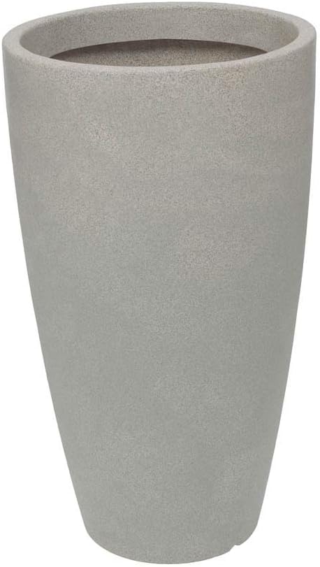 Vasart Malta Vaso de Flores Cone, Granito Pedra, 43x76cm 1 Vasart Malta Vaso de Flores Cone Granito Pedra